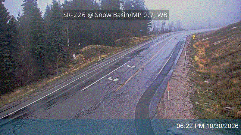 SR-226 @ Snow Basin / MP 0.7, WB road camera