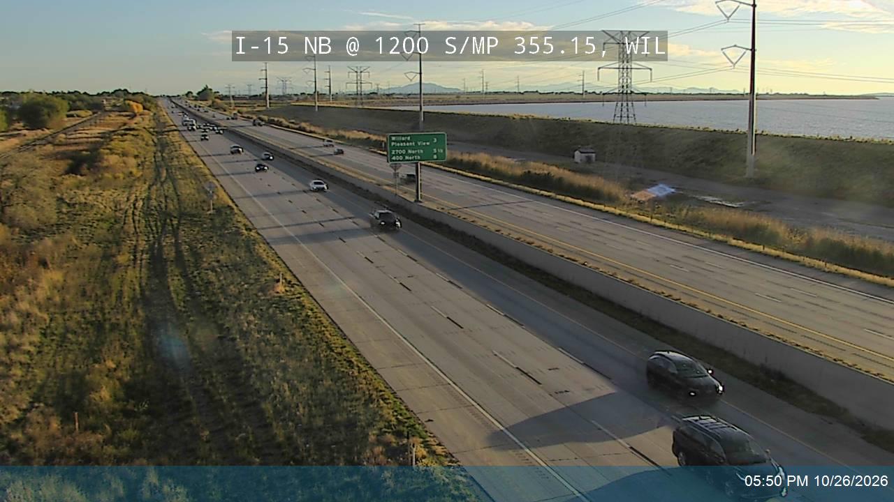 I-15 NB @ 1200 S / MP 355.15, WIL