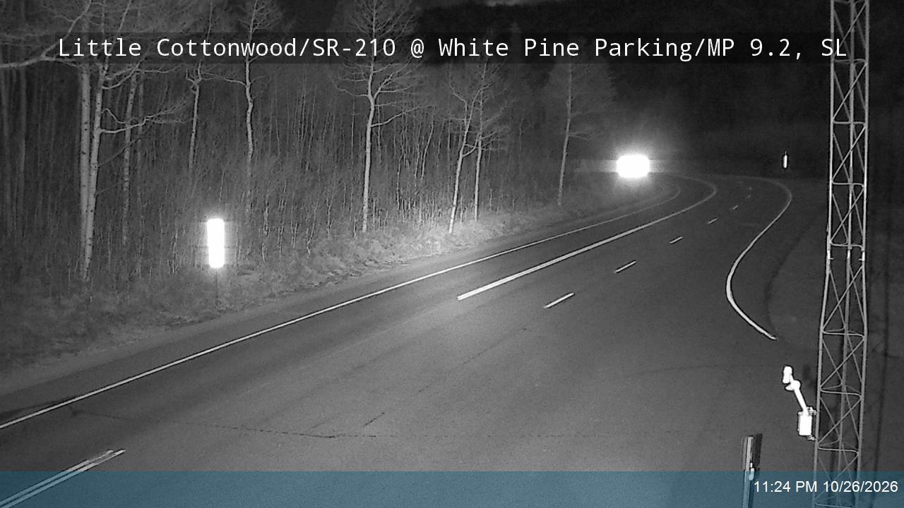 Little Cottonwood Rd / SR-210 EB @ White Pine Parking / MP 9.2, SL
