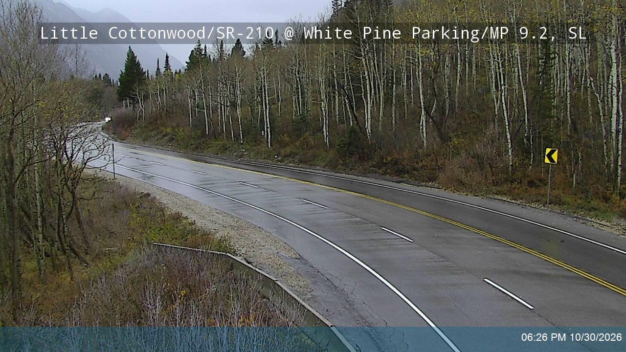 Little Cottonwood Rd / SR-210 EB @ White Pine Parking / MP 9.2, SL road camera