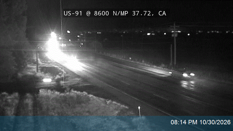 US-91 @ 8600 N / MP 37.72, CA road camera