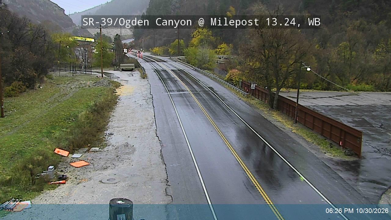 SR-39 / Ogden Canyon @ Milepost 13.24, WB road camera