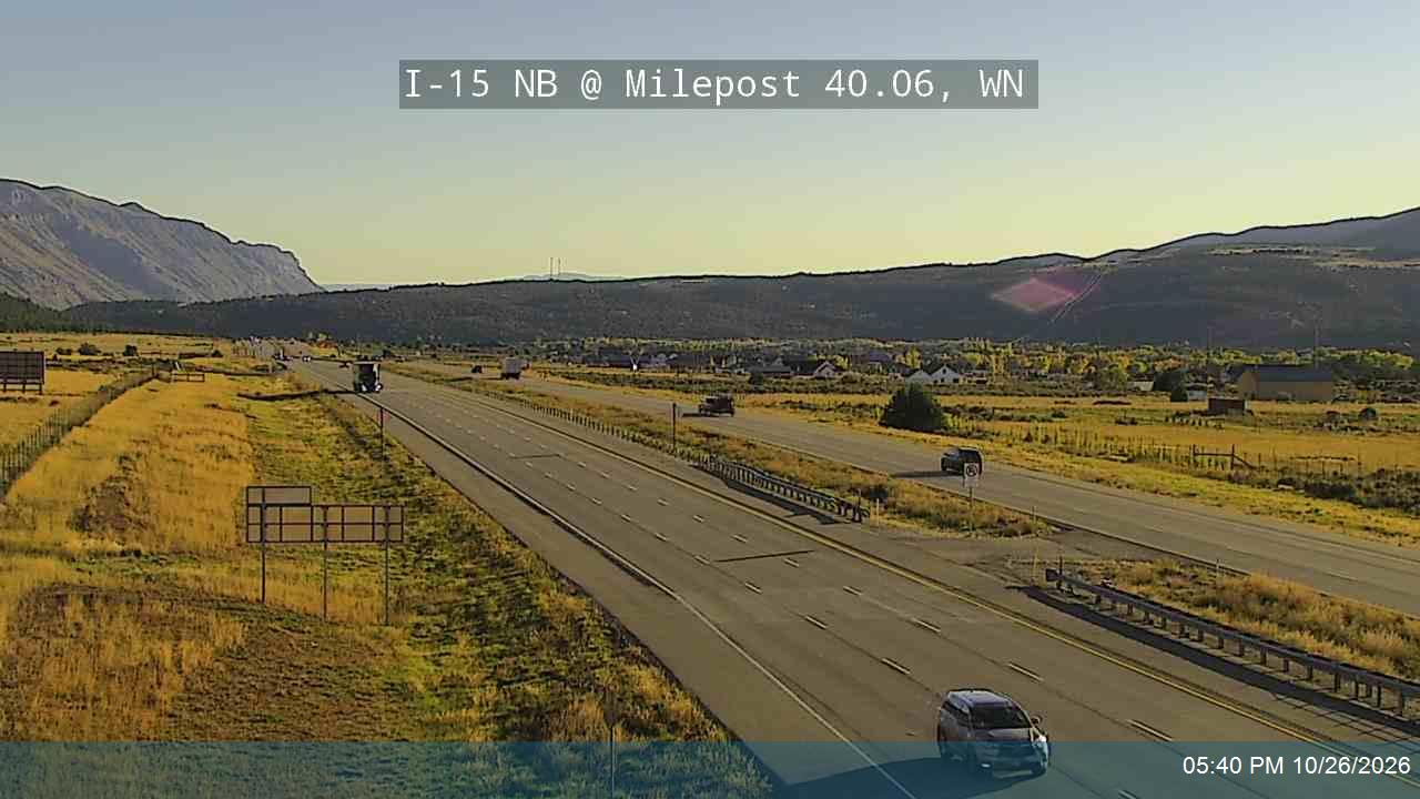 I-15 NB @ Milepost 40.06, WN