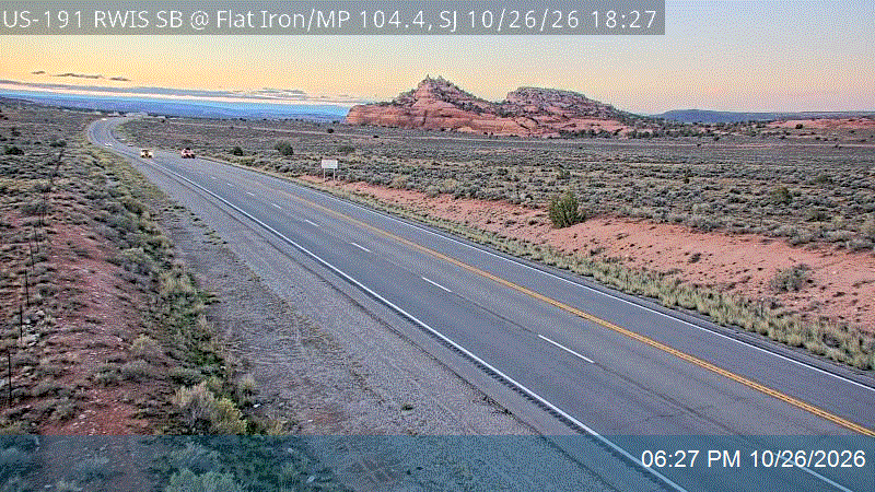 US-191 RWIS SB @ Flat Iron / MP 104.44, SJ