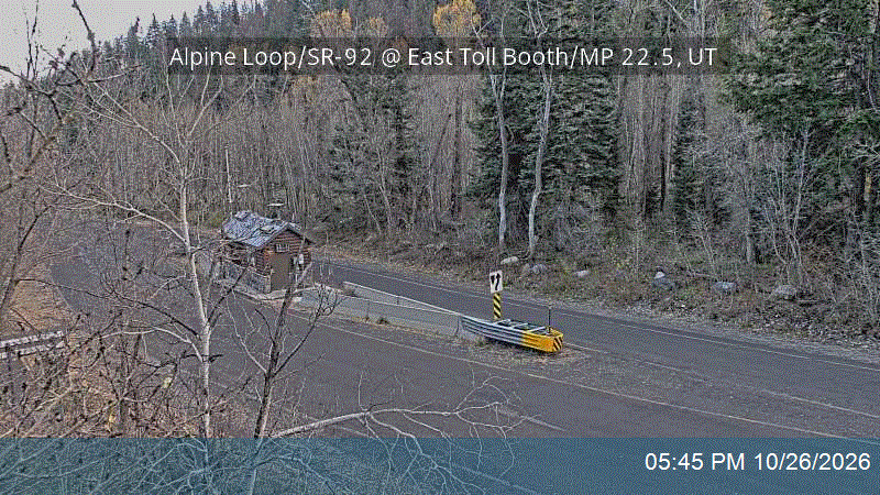 Alpine Loop / SR-92 @ East Toll Booth / MP 22.5, UT