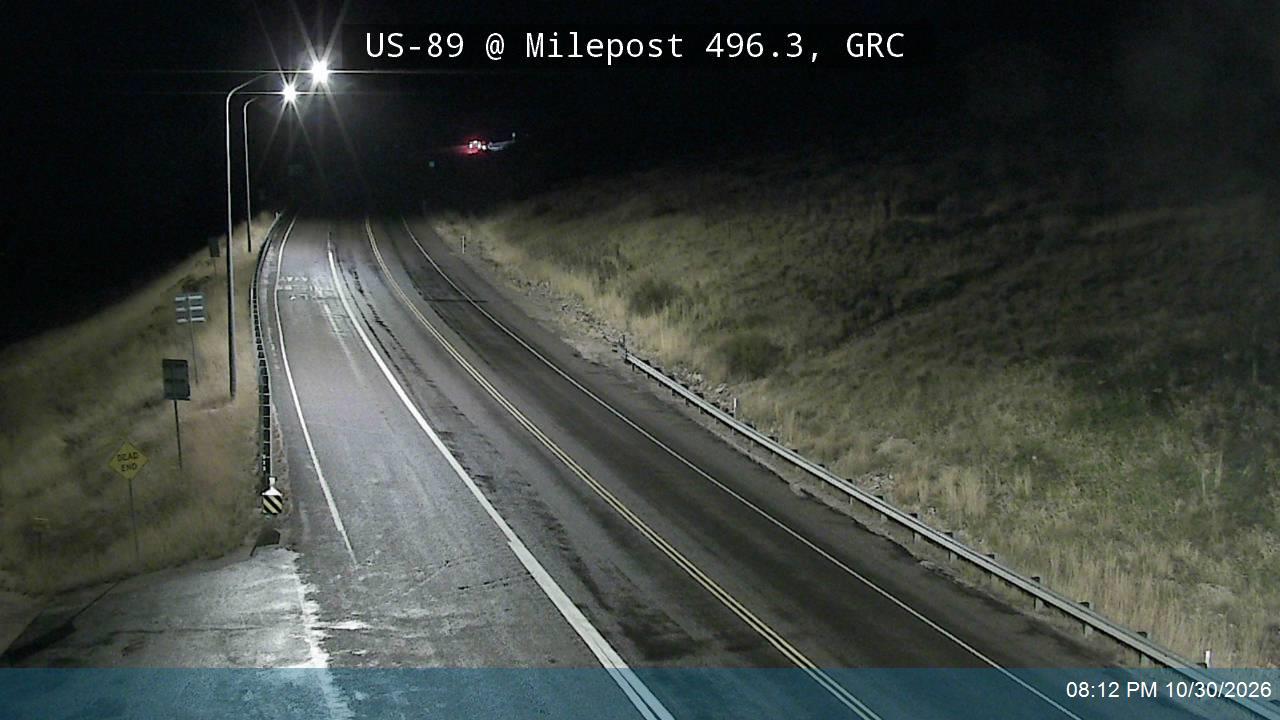US-89 @ Milepost 496.3, GRC road camera