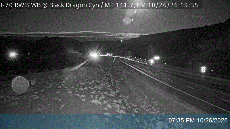 I-70 RWIS WB @ Black Dragon Canyon / MP 141.7, EM