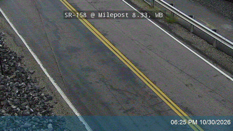 SR-158 @ Milepost 8.33, WB road camera