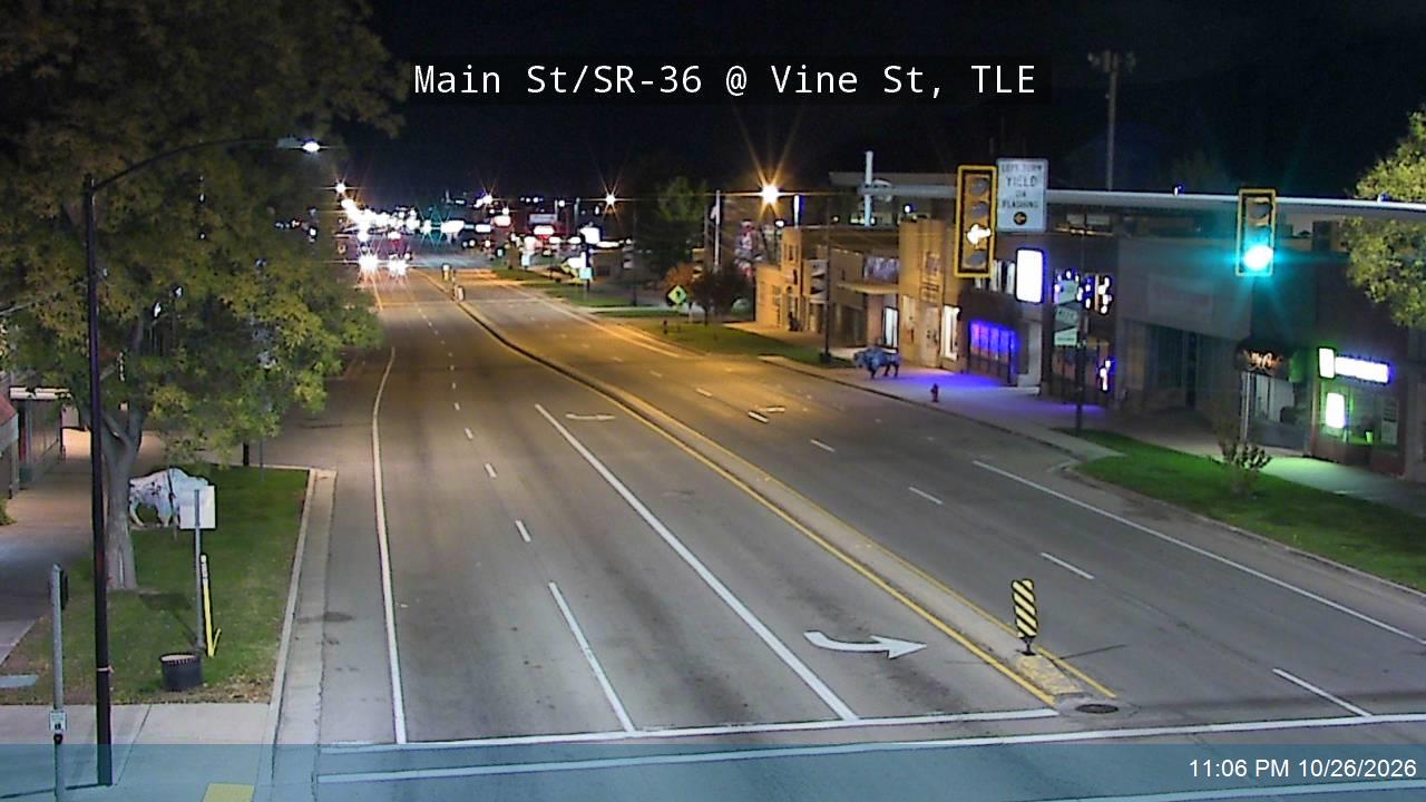 Main St / SR-36 @ Vine St, TLE